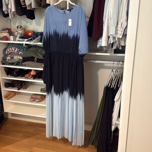 NWT Banana Republic pleated maxi dress